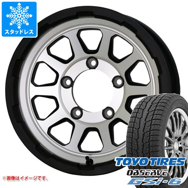 【タイヤ交換対象】5本セット ジムニー用 スタッドレス トーヨー オブザーブ GSi-6 175/80R16 91Q マッドクロスレンジャー タイヤホイール5本セット