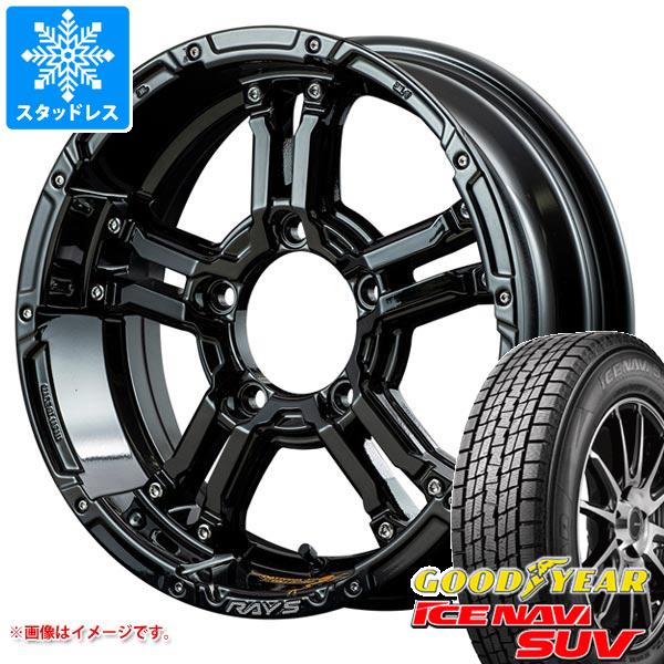 【タイヤ交換対象】ジムニー JB64W用 スタッドレス グッドイヤー アイスナビ SUV 215/70R16 100Q レイズ デイトナ FDX-J コレクション タイヤホイール4本セット