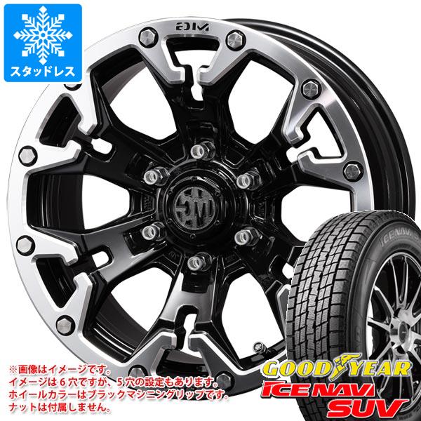 【タイヤ交換対象】デリカD:5用 スタッドレス グッドイヤー アイスナビ SUV 235/70R16 106Q クリムソン MG ゴーレム タイヤホイール4本セット