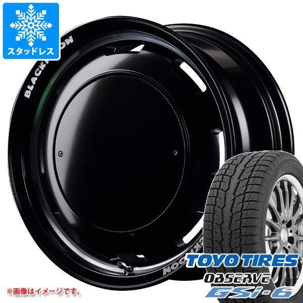 【タイヤ交換対象】5本セット スズキ ジムニーノマド JC74W用 スタッドレス トーヨー オブザーブ GSi-6 225/70R16 103Q ガルシア シスコ ブラックムーンエディション タイヤホイール5本セット