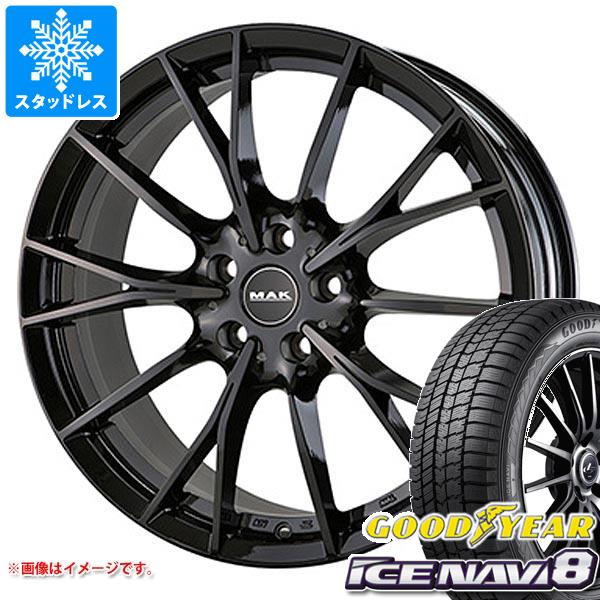 【タイヤ交換対象】BMW G22/G23 4シリーズ用 スタッドレス グッドイヤー アイスナビ8 225/50R17 94Q MAK ファブリック タイヤホイール4本セット
