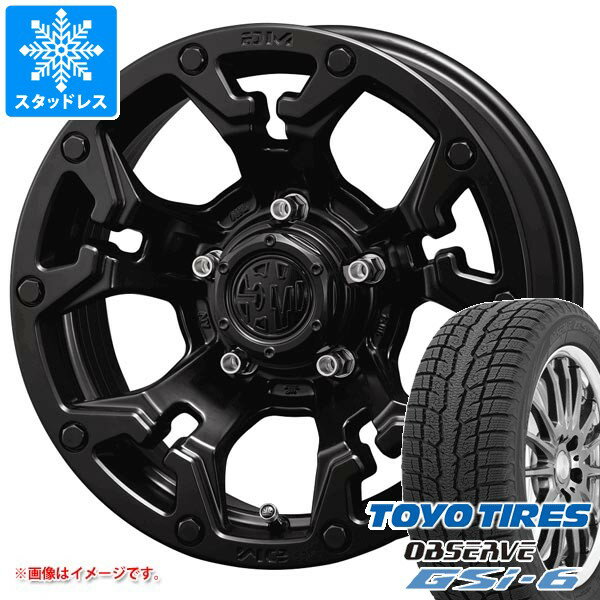 【タイヤ交換対象】スズキ ジムニーノマド JC74W用 スタッドレス トーヨー オブザーブ GSi-6 215/70R16 100Q クリムソン MG ゴーレム タイヤホイール4本セット