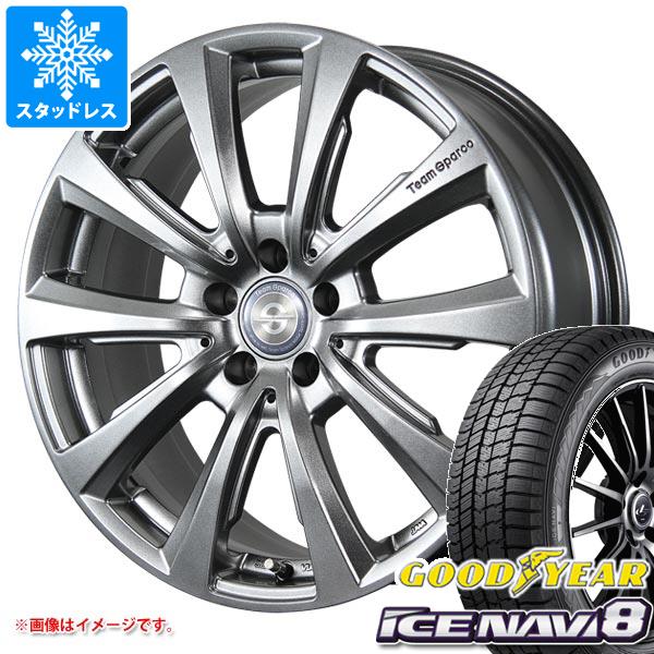 【タイヤ交換対象】メルセデスベンツ C238 Eクラスクーペ用 スタッドレス グッドイヤー アイスナビ8 245/40R19 98Q XL チームスパルコ ヴァローザ ver.02 タイヤホイール4本セット