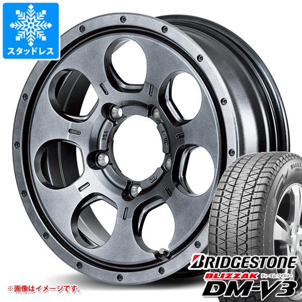【タイヤ交換対象】5本セット ジムニー JB64W用 スタッドレス ブリヂストン ブリザック DM-V3 215/70R16 100Q ロードマックス マッドエージェント タイヤホイール5本セット