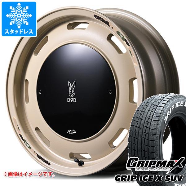 【タイヤ交換対象】スズキ ジムニーノマド JC74W用 スタッドレス グリップマックス グリップアイスエックス SUV 185/85R16C 105/103N ホワイトレター ウシャリントバリ タイヤホイール4本セット
