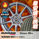 215/40R18 RADAR レーダー DimaxR8+ ディーマックス アールエイト プラス WAREN W01 ヴァーレン W01 サマータイヤホイール4本セット