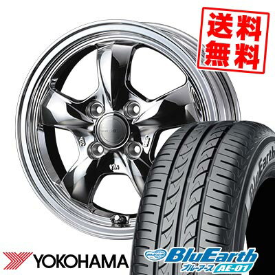 165/55R14 72V YOKOHAMA ヨコハマ BluEarth AE-01 Gyraft 5S グラフト 5S サマータイヤホイール4本セット 【取付対象】