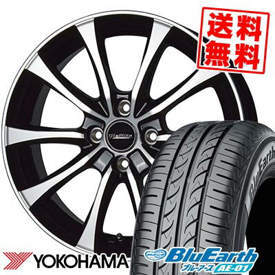 155/65R13 73S YOKOHAMA ヨコハマ BluEarth AE-01 Laffite LE-07 ラフィット LE-07 サマータイヤホイール4本セット 【取付対象】