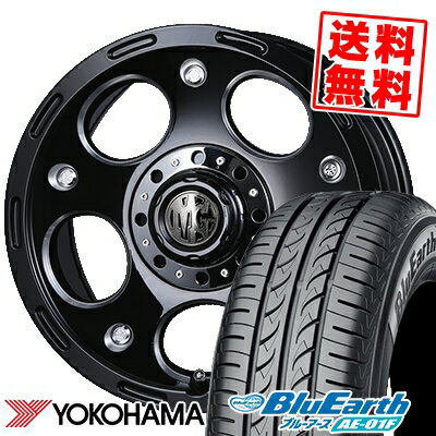 205/55R16 91V YOKOHAMA ヨコハマ BluEarth AE-01F ブルーアース AE01F MG DEMON MG デーモン サマータイヤホイール4本セット【取付対象】