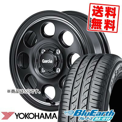 205/55R16 91V YOKOHAMA ヨコハマ BluEarth AE-01F Garcia Palm8 ガルシア パーム8 サマータイヤホイール4本セット 【取付対象】
