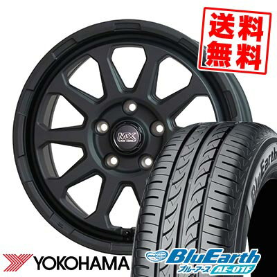 205/55R16 91V YOKOHAMA ヨコハマ BluEarth AE-01F MAD CROSS RANGER マッドクロス レンジャー サマータイヤホイール4本セット 【取付対象】