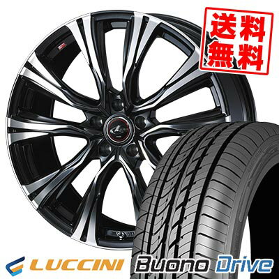 205/55R16 91V ルッチーニ Buono Drive WEDS LEONIS VR サマータイヤホイール4本セット 【取付対象】