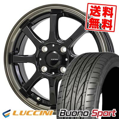 165/50R15 72V ルッチーニ Buono Sport G・SPEED P-08 サマータイヤホイール4本セット 【取付対象】
