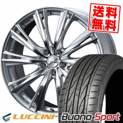 225/35R20 93Y XL ルッチーニ Buono Sport weds LEONIS WX サマータイヤホイール4本セット 【取付対象】