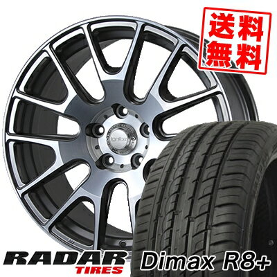 225/45R18 95Y XL レーダー Dimax R8+ IGNITE XTRACK サマータイヤホイール4本セット 【取付対象】