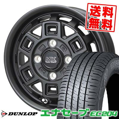 165/50R15 73V ダンロップ ENASAVE EC204 MAD CROSS AEVER サマータイヤホイール4本セット 【取付対象】