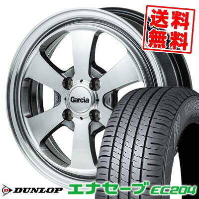 165/50R15 73V ダンロップ ENASAVE EC204 Garcia Dallas6 サマータイヤホイール4本セット 【取付対象】