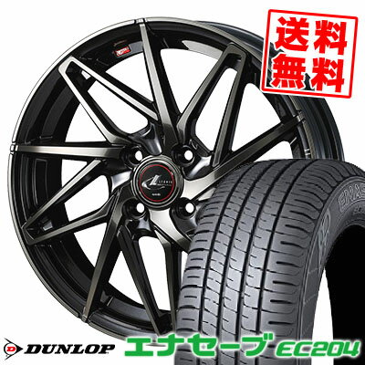 155/55R14 69V ダンロップ ENASAVE EC204 LEONIS IT サマータイヤホイール4本セット 【取付対象】