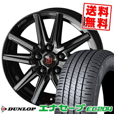 195/65R15 91H ダンロップ ENASAVE EC204 SEIN SS BLACK EDITION サマータイヤホイール4本セット 【取付対象】