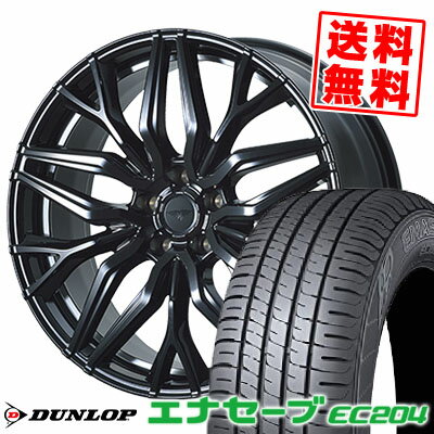 215/45R17 91W XL ダンロップ ENASAVE EC204 DORFREN VARGLE サマータイヤホイール4本セット 【取付対象】