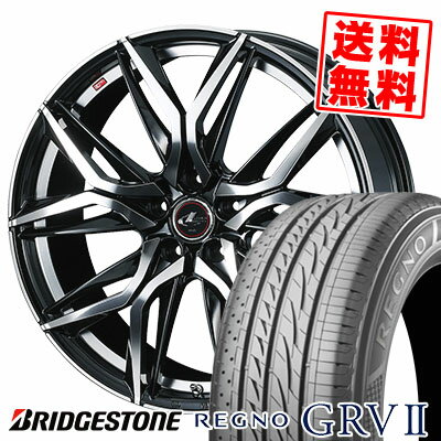 195/65R15 91H BRIDGESTONE ブリヂストン REGNO GRV2 レグノ GRV-2 LEONIS LM レオニス LM サマータイヤホイール4本セット