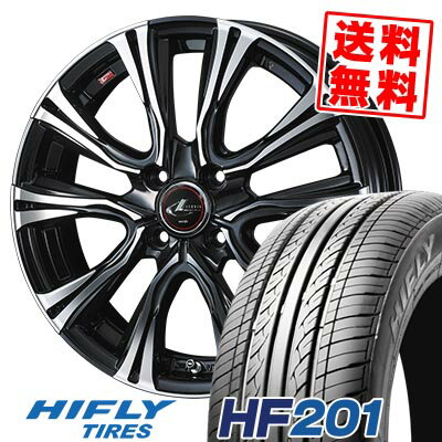 185/55R15 82V ハイフライ HF201 WEDS LEONIS VR サマータイヤホイール4本セット 【取付対象】