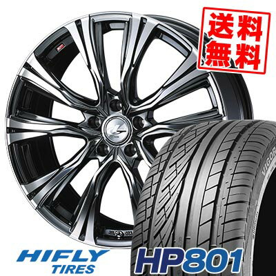 235/55R18 100V ハイフライ HP801 WEDS LEONIS VR サマータイヤホイール4本セット 【取付対象】