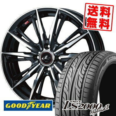 195/40R17 81W XL Goodyear グッドイヤー LS2000 Hybrid2 LS2000 ハイブリット2 WEDS LEONIS GX ウェッズ レオニス GX サマータイヤホイール4本セット【取付対象】
