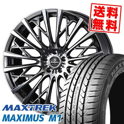 245/40R19 98W XL MAXTREK マックストレック MAXIMUS M1 WEDS kranze Schritt 855EVO ウェッズ クレンツェ シュリット 855EVO サマータイヤホイール4本セット 【取付対象】