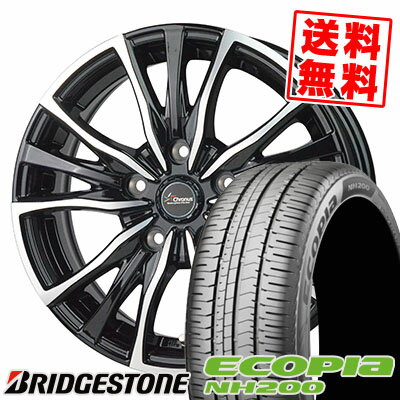 195/65R15 91H BRIDGESTONE ブリヂストン ECOPIA NH200 エコピア NH200 Chronus CH-110 クロノス CH-110 サマータイヤホイール4本セット