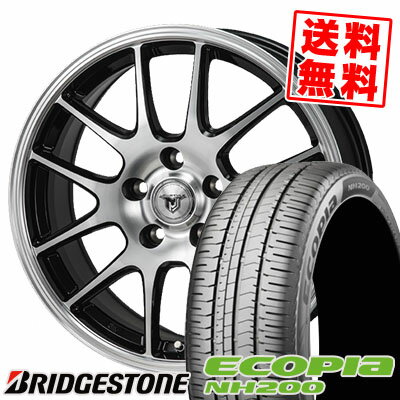 215/60R16 95H BRIDGESTONE ブリヂストン ECOPIA NH200 エコピア NH200 JP STYLE MJ02 JPスタイル MJ02 サマータイヤホイール4本セット