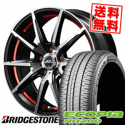 205/60R16 92H BRIDGESTONE ブリヂストン ECOPIA NH200 エコピア NH200 SCHNEIDER RX-02 シュナイダー RX-02 サマータイヤホイール4本セット