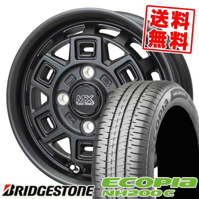 165/55R14 72V ブリヂストン ECOPIA NH200C MAD CROSS AEVER サマータイヤホイール4本セット 【取付対象】