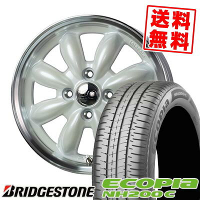 165/55R14 72V BRIDGESTONE ブリヂストン ECOPIA NH200C LaLa Palm CUP2 ララパーム カップ2 サマータイヤホイール4本セット 【取付対象】