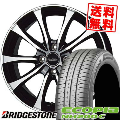165/55R14 72V BRIDGESTONE ブリヂストン ECOPIA NH200C Laffite LE-07 ラフィット LE-07 サマータイヤホイール4本セット 【取付対象】