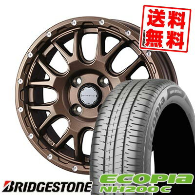 175/65R14 82S BRIDGESTONE ブリヂストン ECOPIA NH200C MUDVANCE 08 マッドヴァンス08 サマータイヤホイール4本セット 【取付対象】
