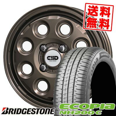 165/55R14 72V ブリヂストン ECOPIA NH200C Cawaii D?cor Nature サマータイヤホイール4本セット 【取付対象】