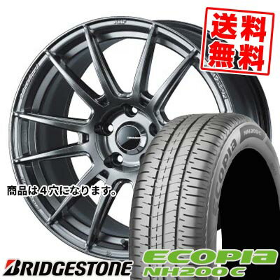 185/65R15 88S ブリヂストン ECOPIA NH200C WedsSport SA-62R サマータイヤホイール4本セット 【取付対象】