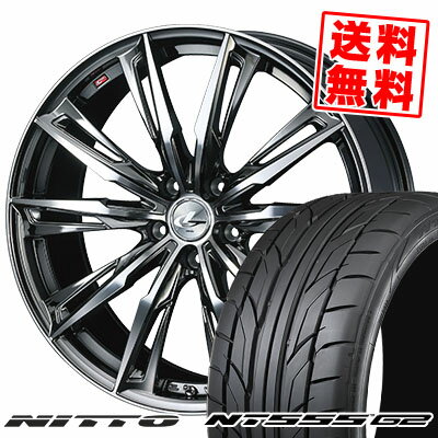 215/35R19 85Y XL ニットー NT555 G2 WEDS LEONIS GX サマータイヤホイール4本セット 【取付対象】