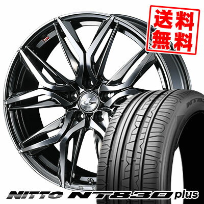 215/45R17 91W ニットー NT830 plus LEONIS LM サマータイヤホイール4本セット 【取付対象】