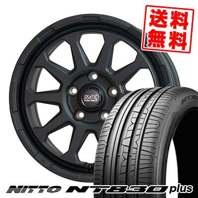 215/45R17 91W ニットー NT830 plus MAD CROSS RANGER サマータイヤホイール4本セット 【取付対象】