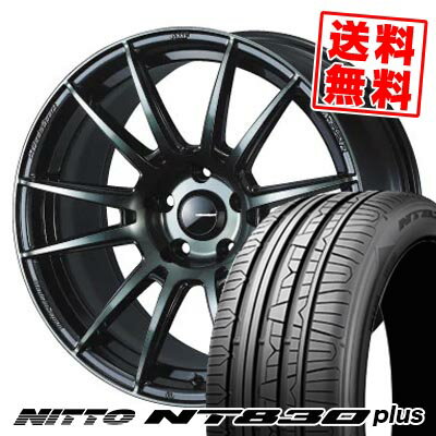 225/45R17 94Y ニットー NT830 plus WedsSport SA-62R サマータイヤホイール4本セット 【取付対象】