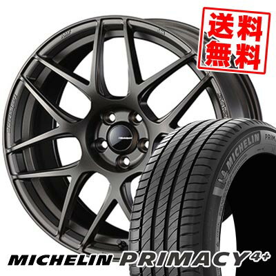 225/40R18 92Y XL MICHELIN ミシュラン PRIMACY4+ WedsSport SA-27R ウェッズスポーツ SA-27R サマータイヤホイール4本セット 【取付対象】
