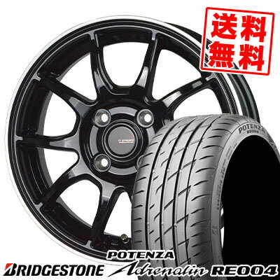 195/45R16 84W BRIDGESTONE ブリヂストン POTENZA Adrenalin RE004 ポテンザ アドレリン RE004 G-SPEED P-06 Gスピード P-06 サマータイヤホイール4本セット