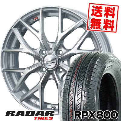 195/40R17 81W XL レーダー RPX800 weds LEONIS MX サマータイヤホイール4本セット 【取付対象】