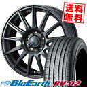 【エントリーでポイント5倍!※10/19 20:00-10/23 9:59】225/45R18 95W XL YOKOHAMA ヨコハマ BLUE EARTH RV02 ブルーアース RV-02 VELVA IGOR ヴェルヴァ イゴール サマータイヤホイール4本セット