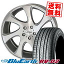 225/45R19 96W XL YOKOHAMA ヨコハマ BLUE EARTH RV02 ブルーアース RV02 AME SHALLEN WX-monoblock AME シャレン WX モノブロック サマータイヤホイール4本セット