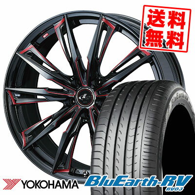 225/40R19 93W YOKOHAMA ヨコハマ BLUE EARTH RV03 ブルーアース RV03 weds LEONIS GX ウェッズ レオニス GX サマータイヤホイール4本セット