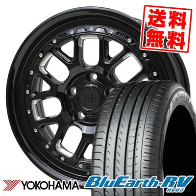 215/50R17 95V ヨコハマ BLUE EARTH RV03 BARKLEY HARDROCK HURON サマータイヤホイール4本セット 【取付対象】