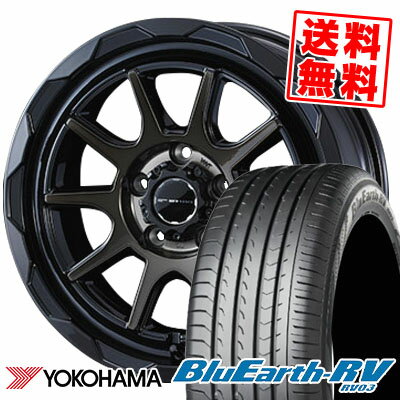 215/55R17 94V YOKOHAMA ヨコハマ BLUE EARTH RV03 ブルーアース RV03 WEDS MUD VANCE06 ウェッズ マッドヴァンス06 サマータイヤホイール4本セット